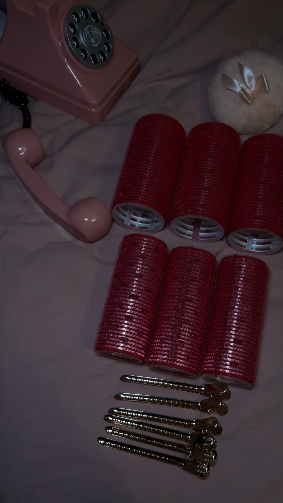 Retro Red Extended Rollers - 6 Pack